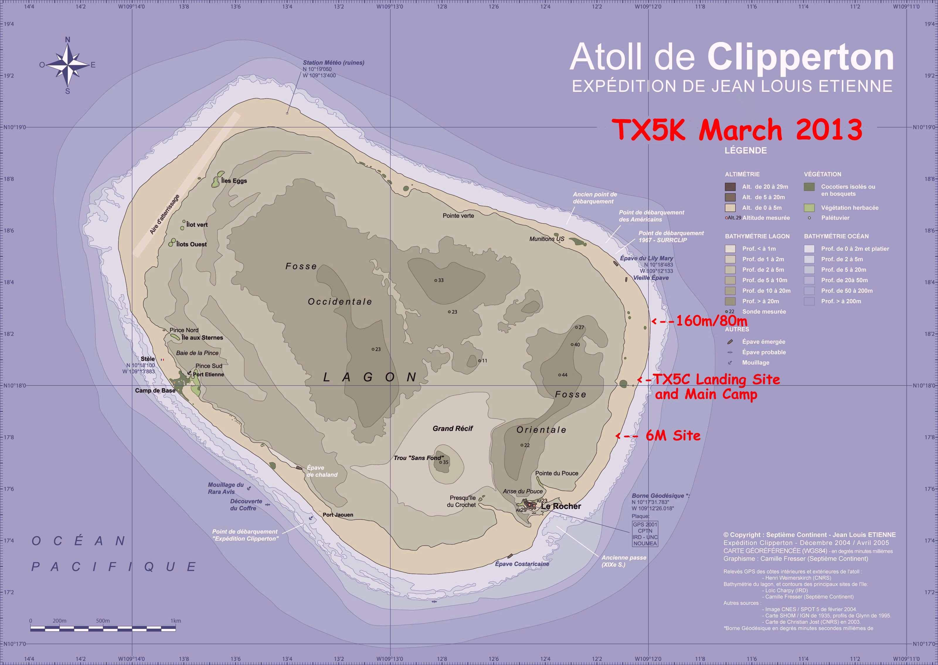 Clipperton Island on 6m